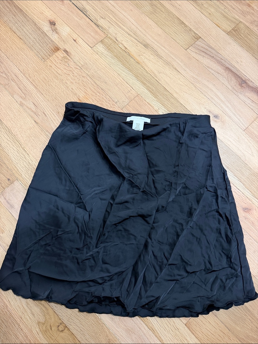 H&M Black A-Line Mini Skirt